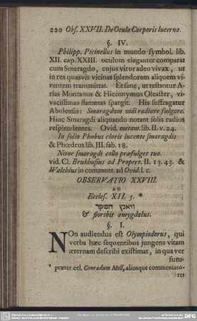 Observatio XXVIII. Ad Eccles. XII. 5.