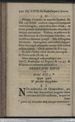 Observatio XXVIII. Ad Eccles. XII. 5.