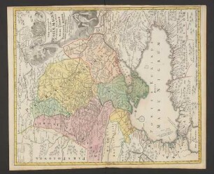 Tabula Geographica Qua Pars Russiae Magnae, Pontus Euxinus seu Mare Nigrum et Tartaria Minor cum finitimis Bulgariae, Romaniae et Natoliae Provinciis