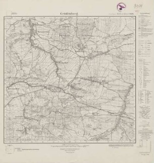 4860 (alte Nr.: 2820) Gröditzberg, Meßtischblatt (4cm - Karte)