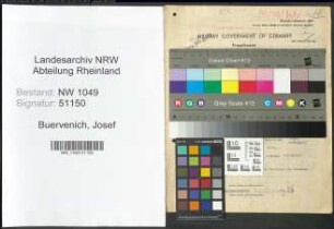 Entnazifizierung Josef Buervenich , geb. 08.12.1887 (Beamter)