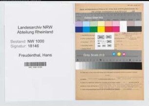 Entnazifizierung Hans Freudenthal, geb. 20.01.1911 (Kaufm.Angest.)