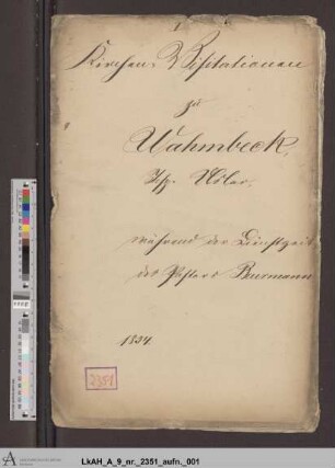 Wahmbeck: Visitationsakten