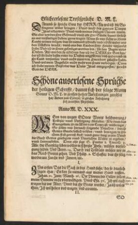 Schöne auserlesene Sprüche der heiligen Schrifft ...