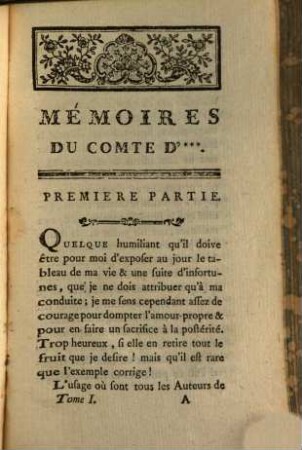 Le Libertin Devenu Vertueux, Ou Mémoires Du Comte D'***, 1