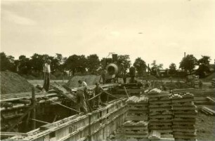 Betonschalplatten-Bauweise Mainzer Landstraße, 1947-1948