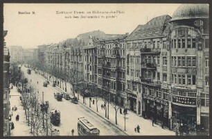 Ansichtskarte „Kottbuser Damm am Hohenstaufen-Platz“