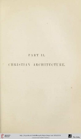 Part II: Christian architekture