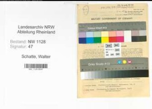 Entnazifizierung Walter Schatte , geb. 16.09.1914 (Polizist)