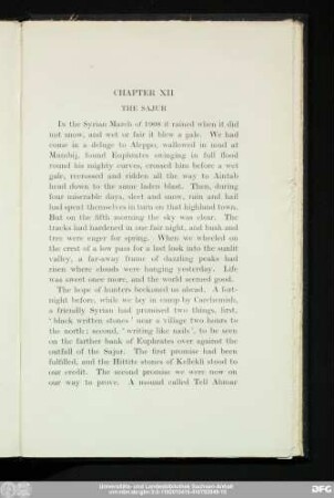 Chapter XII The Sajur