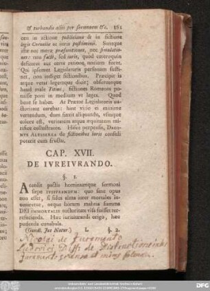 Cap. XVII. De Iureiurando.