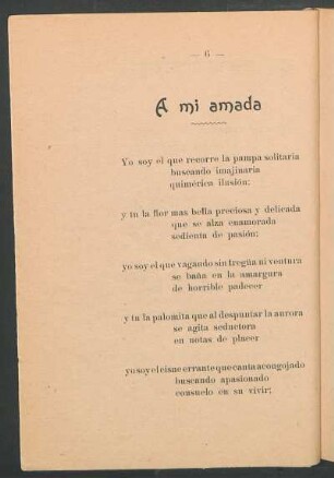 A mi amada