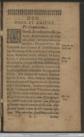 Deo Duce Et Auspice Preloquium