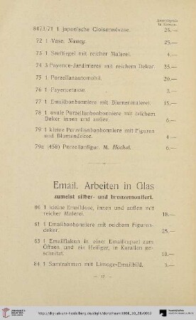 Email. Arbeiten in Glas (Nr. 80-130)