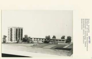 Entwurf zu einem Geschäftshaus, Berlin-Zehlendorf (Diplomarbeit bei Kurt Dübbers): Modellfoto