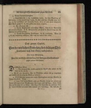 Die dritte Abtheilung. Von der wirklichen Erweisung des thätigen Christenthums gegen andere überhaupt.