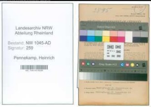 Entnazifizierung Heinrich Pennekamp , geb. 15.11.1908 (Angestellter)