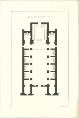 ohne Verfasserangabe; Neapel (Italien); Eglise de Mont-Olivetto / Sant' Anna dei Lombardi - Grundriss