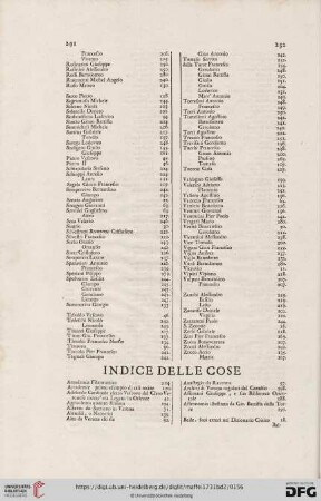 Indice delle cose