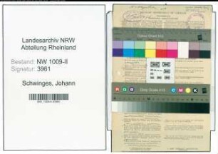 Entnazifizierung Johann Schwinges , geb. 23.04.1886 (Arbeiter)