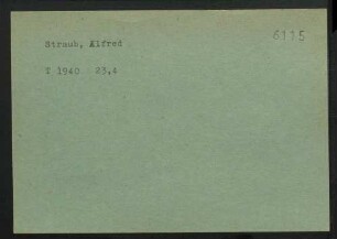 Straub, Alfred
