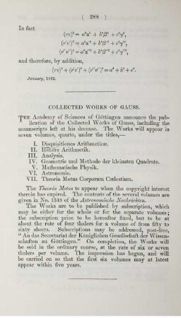 Collected works of Gauss.