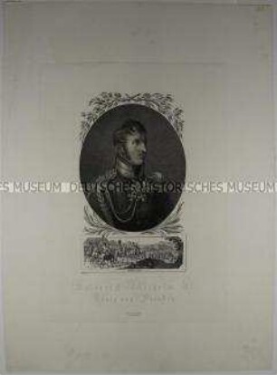 Friedrich Wilhelm III. - König von Preußen, unterlegt die Schlacht bei Culm (1813 ?)