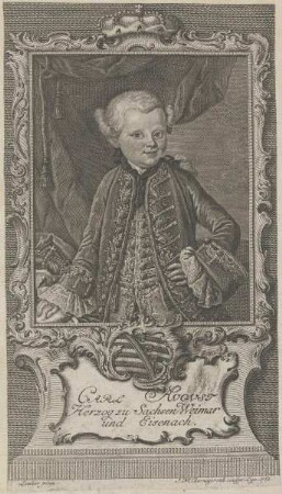 Bildnis von Carl Avgvst, Herzog zu Sachsen, Weimar und Eisenach