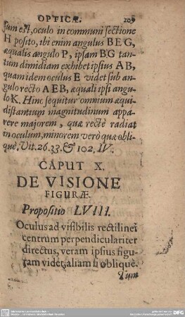 Caput X. De Visione Figurae.