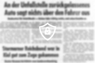 [Name maskiert] Unfallstelle zurückgelassenes Auto sagt nichts über [Name maskiert] aus