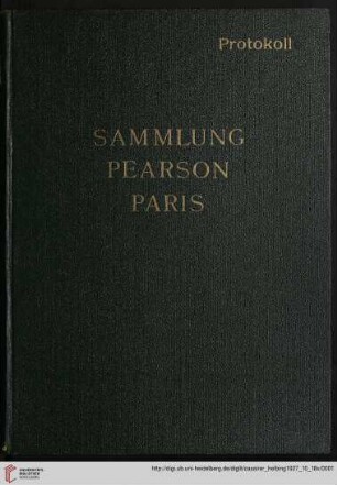 Sammlung Pearson, Paris : französische Meister ; Versteigerung: Dienstag, den 18. Oktober 1927