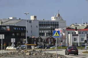 Straßenszene im Innenstadtbereich von Reykjavik : Straßenszene, aufgenommen in der City der isländischen Hauptstadt Reykjavik am 29. Mai 2012