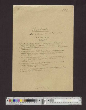 Band 101: Wintersemester 1927/1928