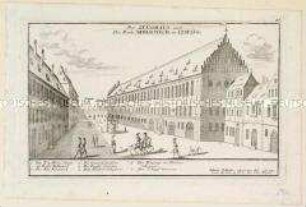 Leipzig, Zeughaus und Ratsbibliothek Nr. 46 - aus Bodenehr, Pracht II