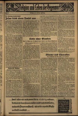 Dritte Ausgabe vom Samstag, den 14. März 1936.
