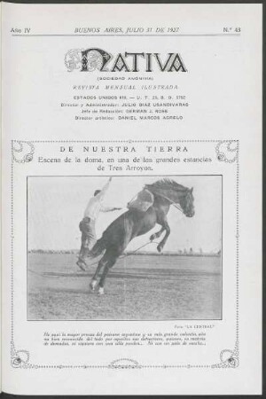 4.1927=Nr. 43: Nativa, 4.1927=Nr. 43