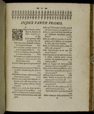 Index Partis Prioris.