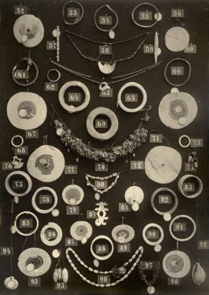 "Schmuck aus Muschelschale etc."