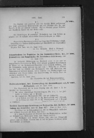 No. 106 Bekanntmachung der Deputation für das Auswanderer-Wesen, betr. Proviantirung von Dampfschiffen für Auswanderer-Beförderung