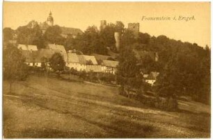 Frauenstein. Blick auf Frauenstein