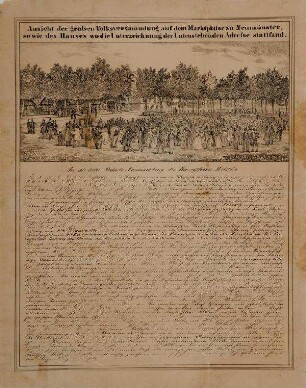 Die Volksversammlung auf dem Marktplatz zu Neumünster (20.7.1846)