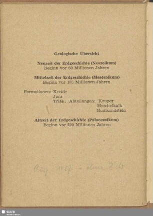 Geologische Übersicht