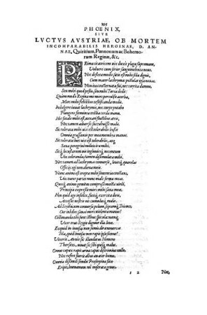 Phoenix, sive Luctus Austriae, ob mortem incomparabilis heroinae ...