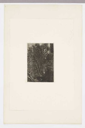 Flusslandschaft mit Baum, aus: "Radierversuche III"