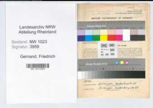 Entnazifizierung Friedrich Gernand , geb. 03.04.1897 (Werkmeister)