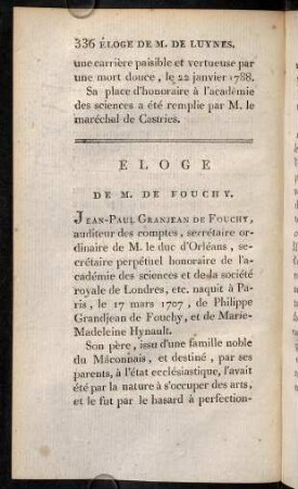 336-364, Éloge de M. de Fouchy.