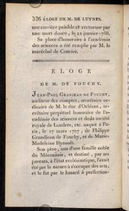 336-364, Éloge de M. de Fouchy.