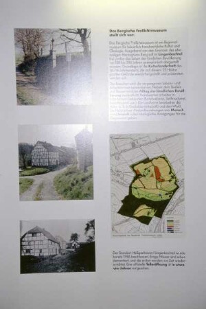 Ausstellungstafel "Das Bergische Freilichtmuseum stellt sich vor"