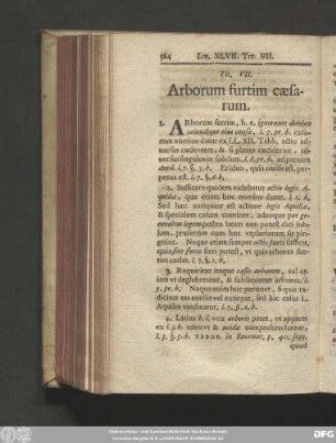 Tit. VII. Arborum furtim caesarum.
