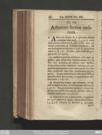 Tit. VII. Arborum furtim caesarum.